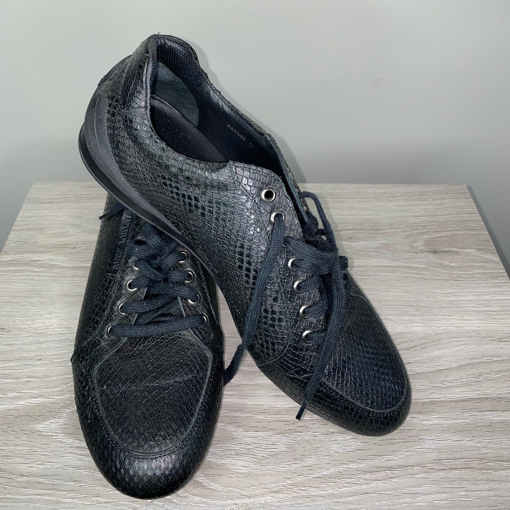 Emporio Armani men leather sneakers